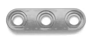 Fluke Pomona 4614-0 Triple Min Bjack Mount Base 10/Pkg (Black) 1