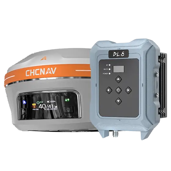 Chcnav I93 W/ Dl8 Base Kit - Gnss Receiver With Uhf Whip Antenna 1