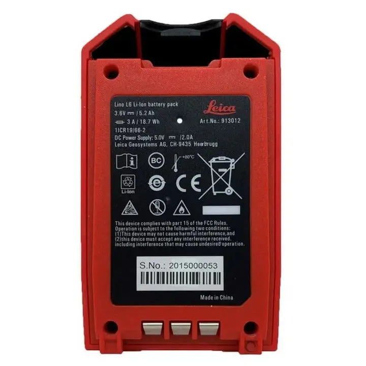 Leica Lino L6r-1/ L6g-1 Li-Ion Battery Pack 1