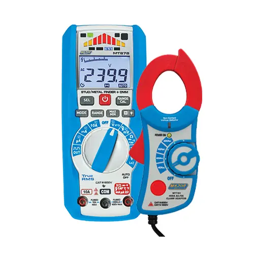 Major Tech Mt25-Combo-3 | Mt878 Stud/Metal Finder Multimeter + Mt783 Clamp Adaptor 1