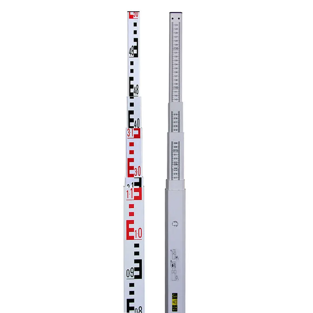 Spectra Precision Fibreglass Telescopic Leveling Staff, 5M, 5 Section 1