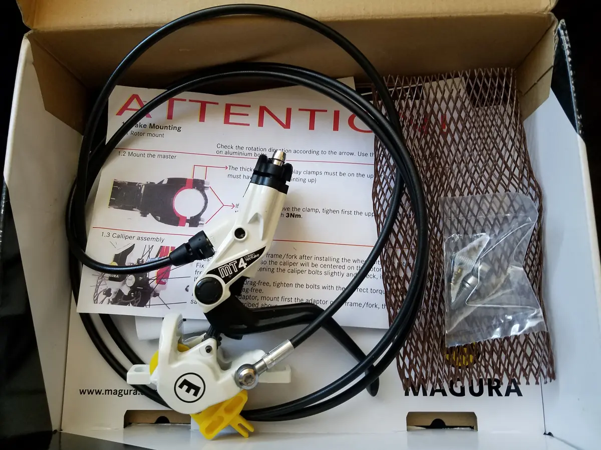 Magura Mt4 Disc Brake 1800Mm Front Or Rear White/Black 2