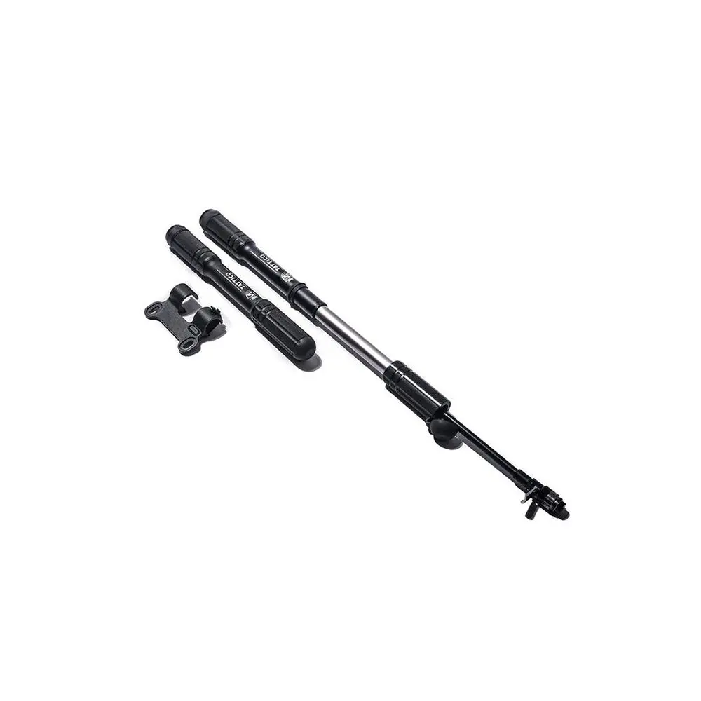 Silca Tattico Mini Pump With Hose And Bottle Cage Mount Black 1