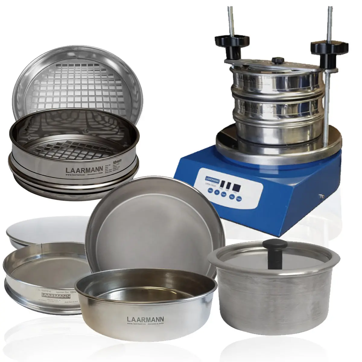 Laarmann Sieve Shaker Package With Test Sieves 1