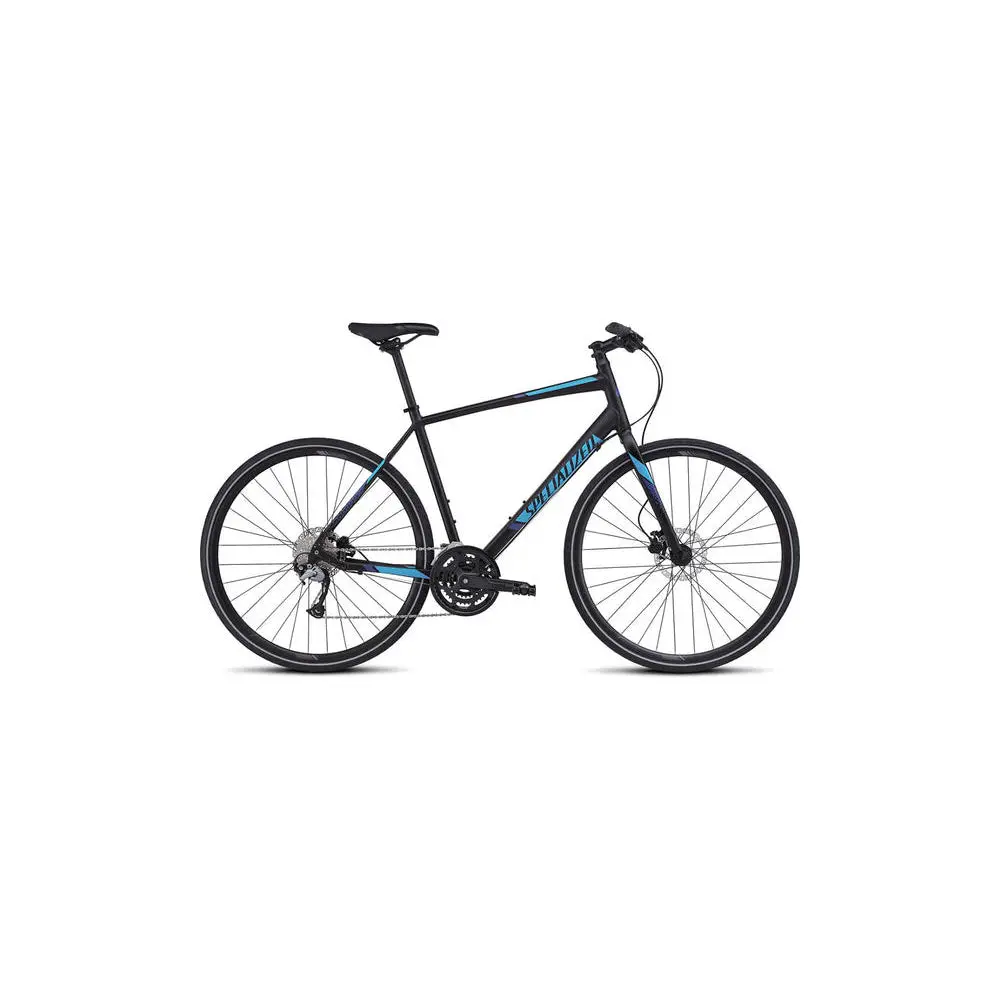 2016 Specialized Sirrus Sport Disc Black/Cyan/Dp Blue Small 1