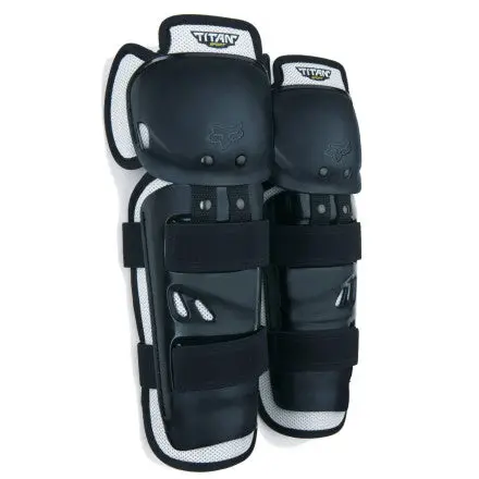 Fox Racing Yth Titan Sport Knee/Shin Guards - Black Os 1