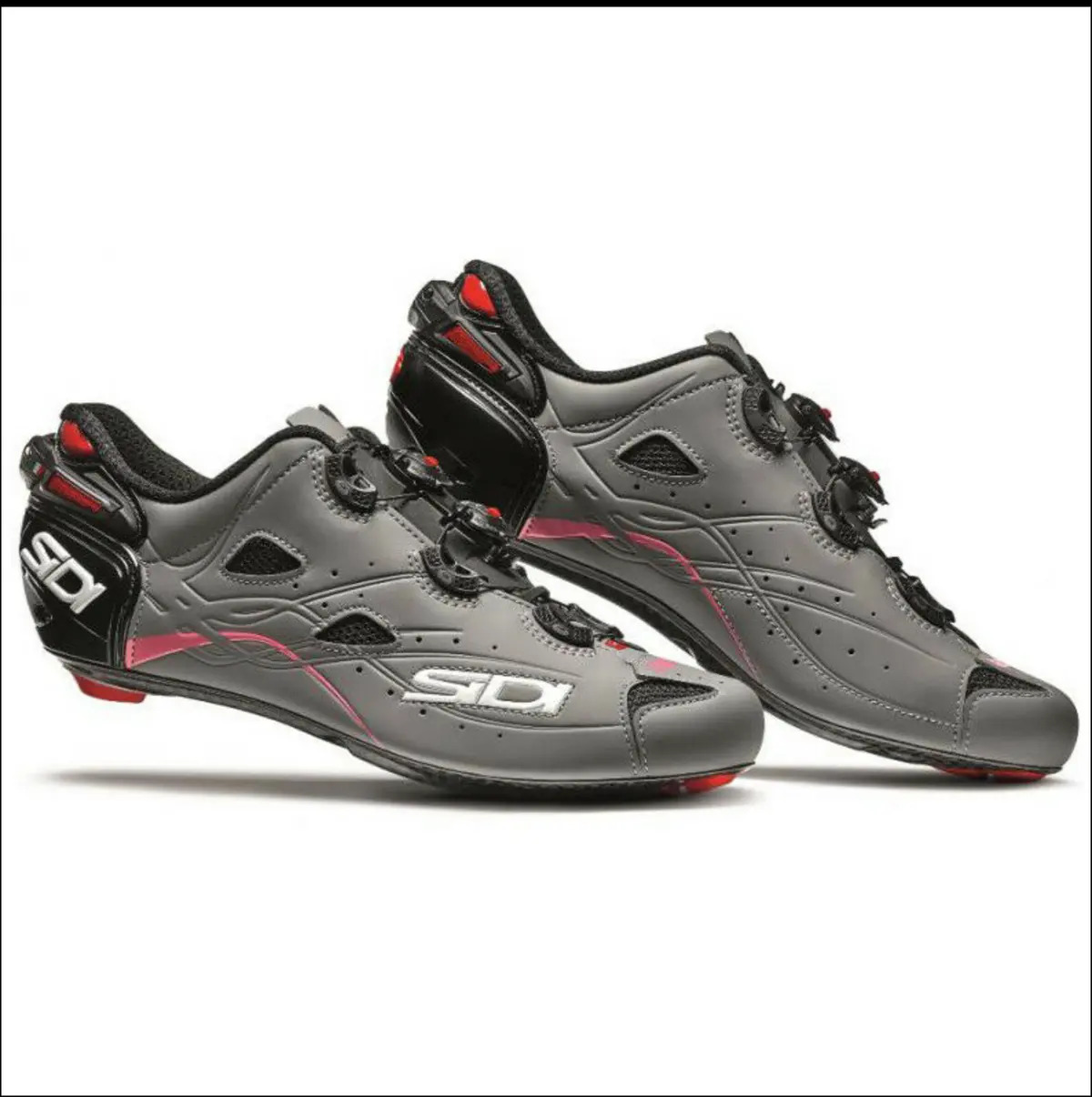Sidi Shot Giro D' Italia Shoe Blk/Gry/Pnk 42 1