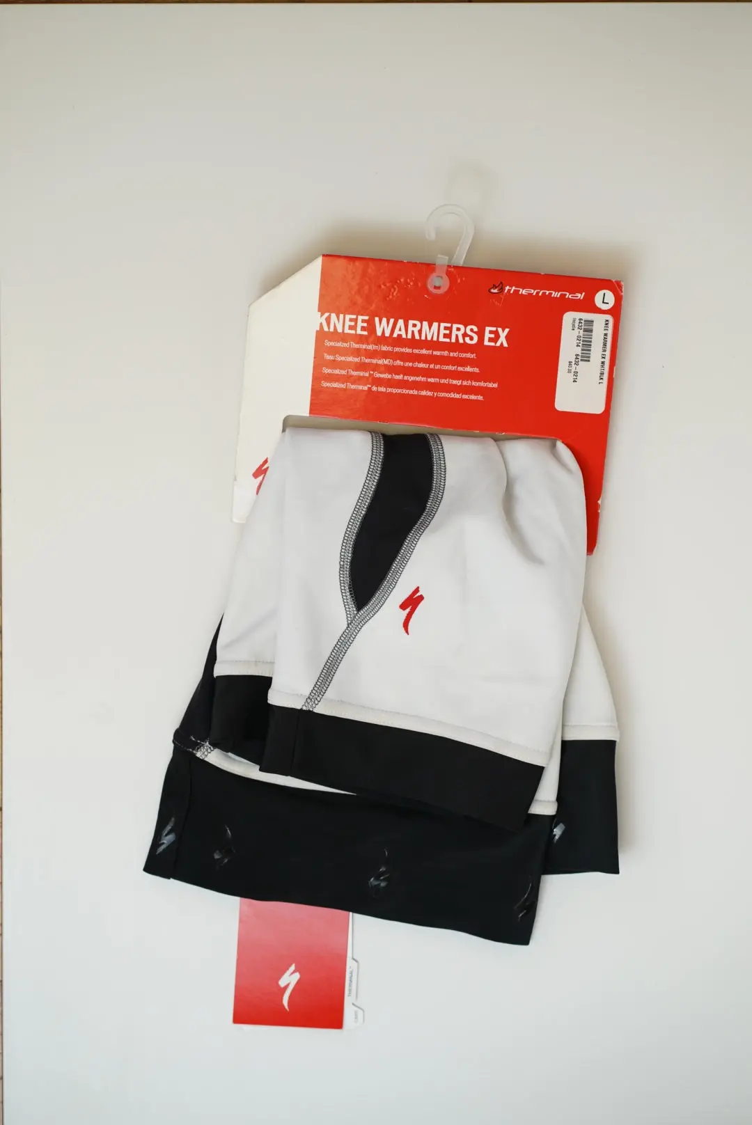 Specialized Knee Warmer Ex Wht/Blk Lg 1