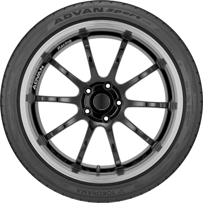 Yokohama Advan Sport V105 Performance Tire – 195/50R16 84V Load & Speed Rated 1