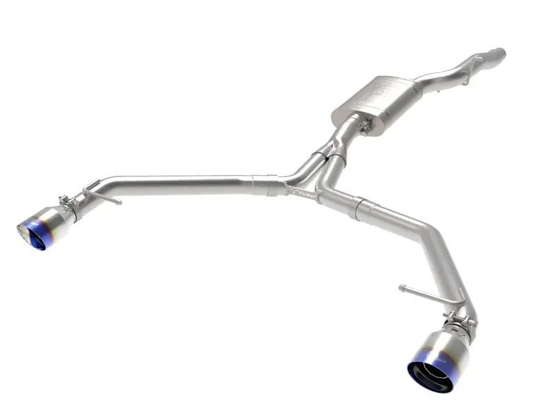 Afe Power Mach Force Xp Axle-Back Exhaust System For 2013–2016 Audi Allroad Quattro (2.0L Tfsi), Stainless Steel W/ Blue Flame Tips 1