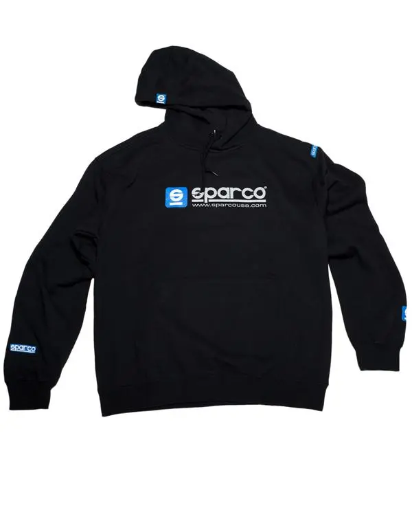 Sparco Hooded Sweatshirt – Black, Xx-Large, Official Motorsport Apparel 1