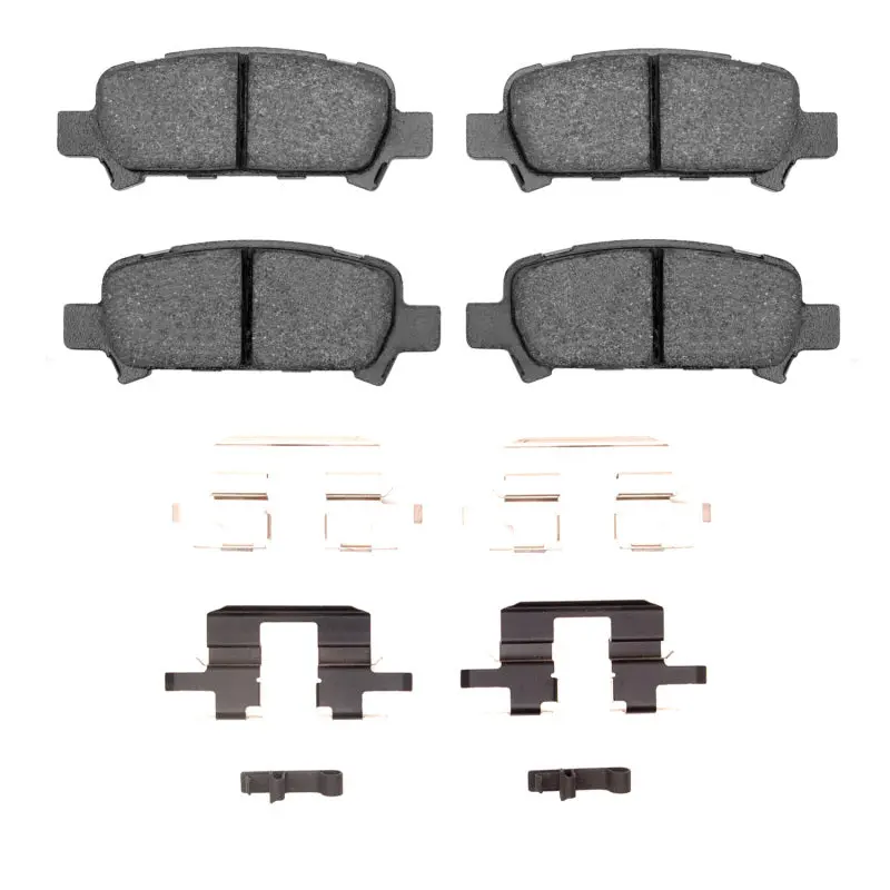 R1 Semi-Metallic Rear Brake Pad & Hardware Kit For 1998–2006 Subaru Baja 1