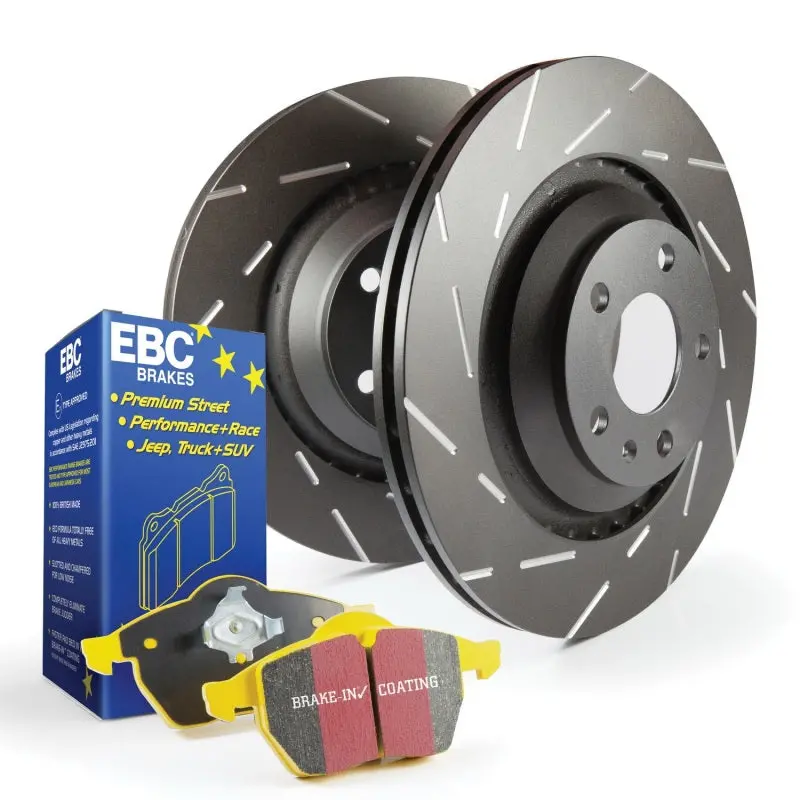 Ebc Yellowstuff High-Performance Brake Pad And Usr Drilled & Slotted Rotor Kit 1