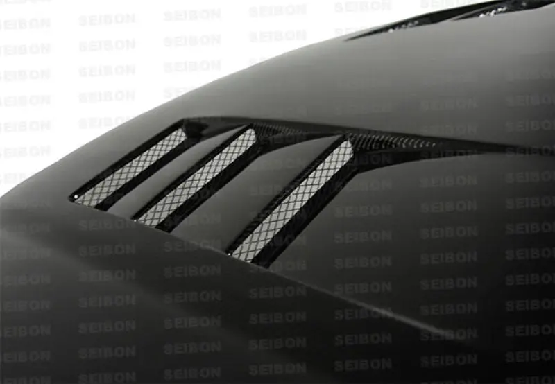 Seibon Ts-Style Carbon Fiber Hood For 1999–2000 Honda Civic (Em1/Ej6/Ej7/Ej8/Ek9) 1