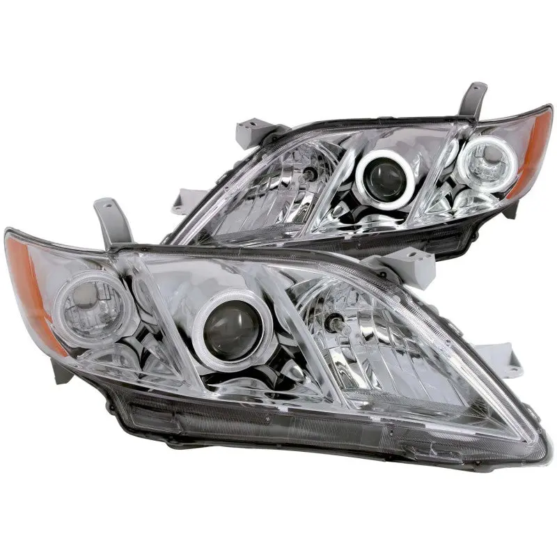 Anzo Projector-Style Halo Headlights In Chrome For 2007–2009 Toyota Camry 1