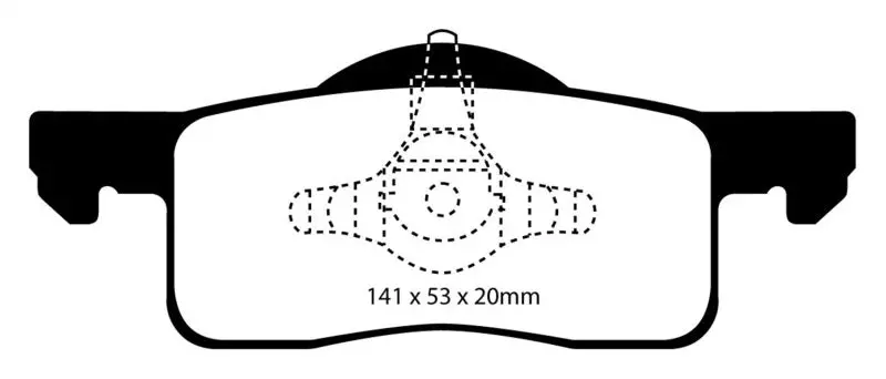 Ebc Greenstuff Rear Brake Pads For 2002–2006 Ford Expedition 4.6L 2Wd 1