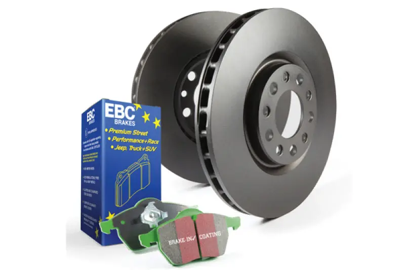 Ebc Greenstuff Brake Pad & Rk Rotor Kit For Nissan Silvia S11 2