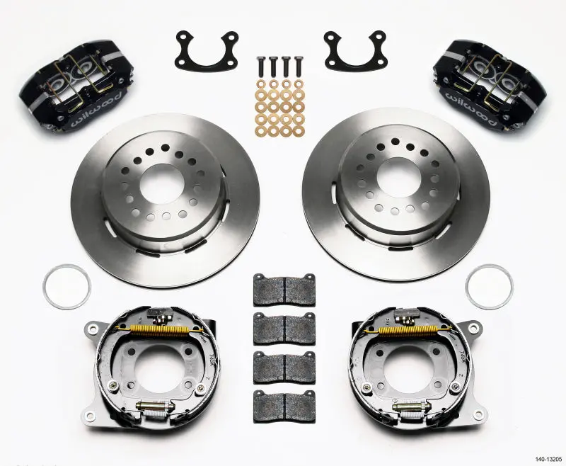 Wilwood Dynapro Dust-Boot P/S Park Brake Kit Small Ford 2.66In Offset 1
