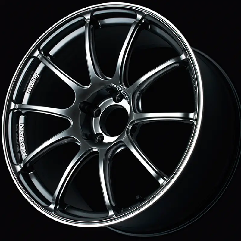Advan Rzii Racing Wheel: 16×6.5", +35Mm Offset, 4×100Mm Pcd, 63Mm Center Bore, Hyper Black With Accent Ring 1
