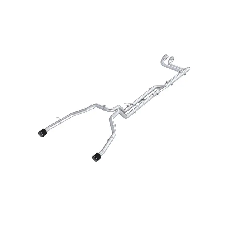 Mbrp T304 Stainless Steel Dual-Split Cat-Back Exhaust For 2025 Ram Rho With 3-Inch Diameter And Carbon Fiber Tips 1