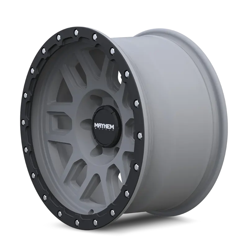 Mayhem Delta Matte Gunmetal Wheel With Matte Black Lip – 17X9", 6X139.7Mm, -12Mm Offset, 106Mm Hub Bore 1
