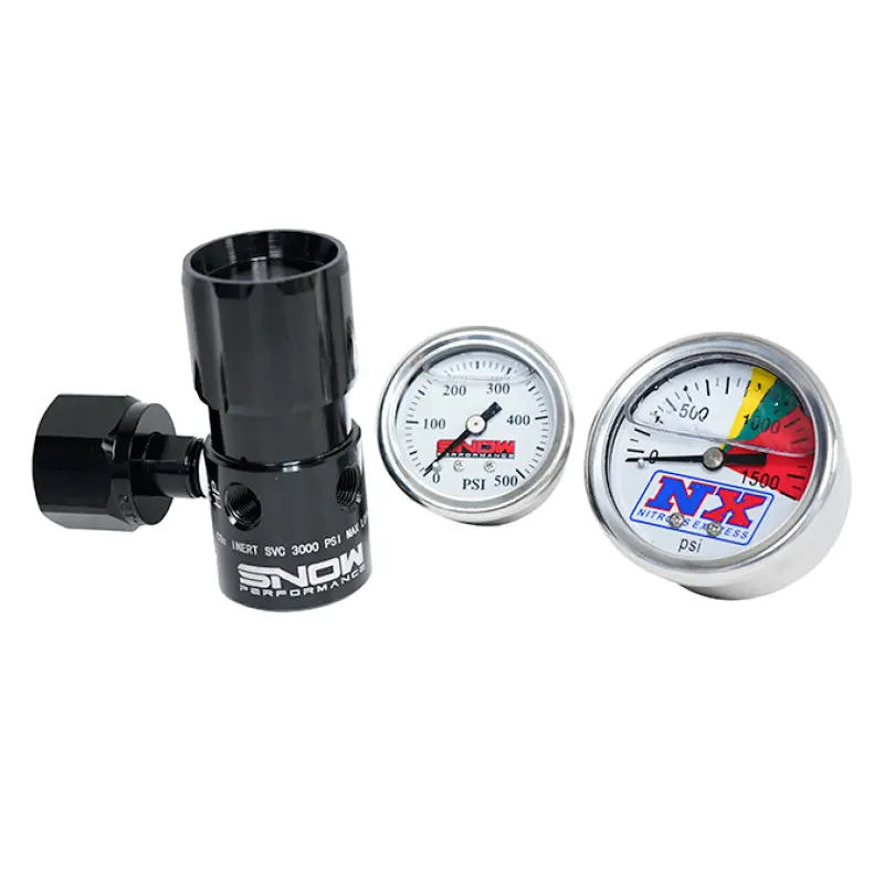 Snow Performance Billet Co2 Regulator – Adjustable 0–475 Psi Output With Integrated Pressure Gauges 1