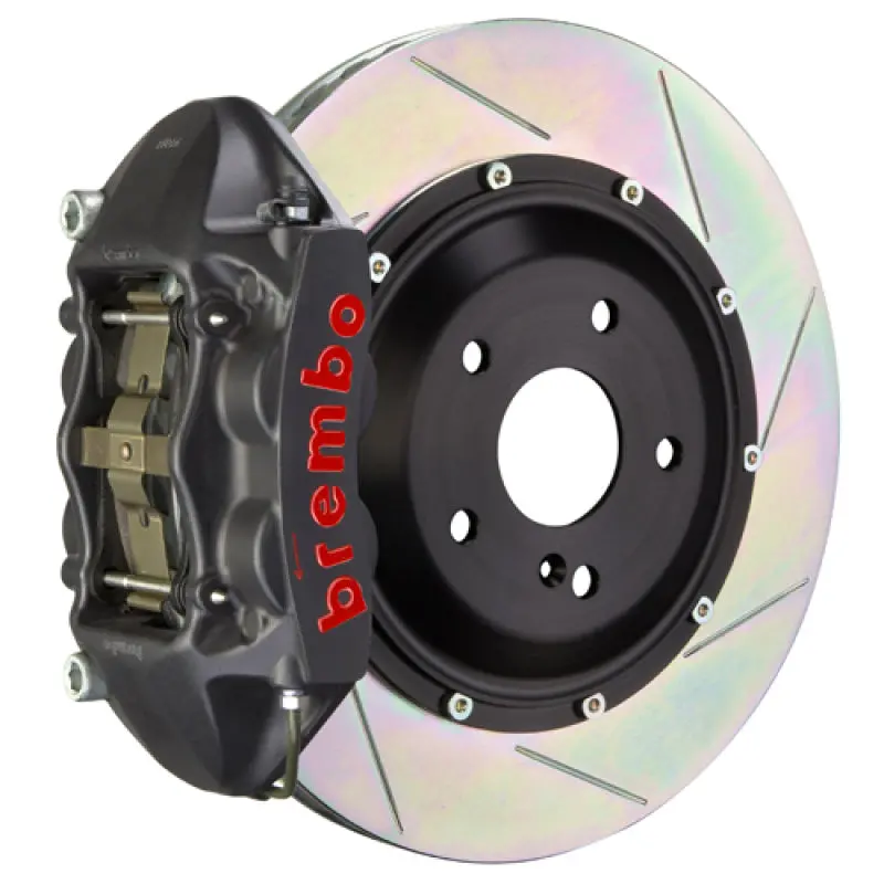 Brembo Gts Big Brake Kit – Rear 4-Piston Calipers With 345X28Mm Two-Piece Slotted Rotors For 2001–2006 Bmw M3 (Type-1 Black Finish) 1