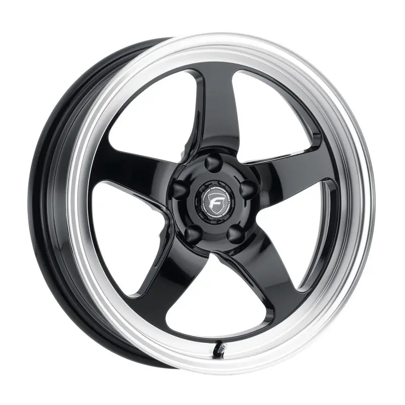Forgestar D5 Drag Wheel: 17X7.0 Inches, 5X114.3 Bolt Pattern, Zero Offset, 4.25-Inch Backspace — Gloss Black 1