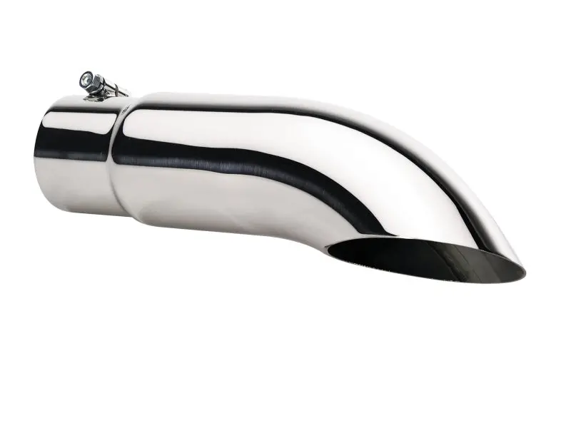 Gibson Slash-Cut Exhaust Tip – 4-Inch Outer Diameter, 3.5-Inch Inlet, 18-Inch Length, Polished Stainless Steel 1