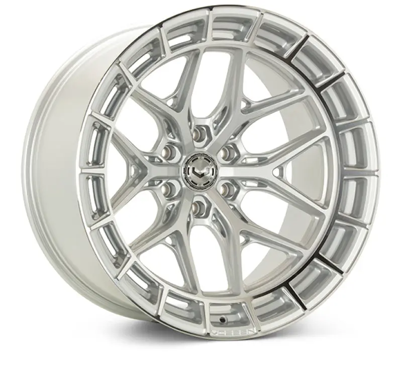 Vossen Hfx-6 Forged Aluminum Wheel – 24X10", 6X139.7 Bolt Pattern, Et25 Offset, Silver Polished Finish 1
