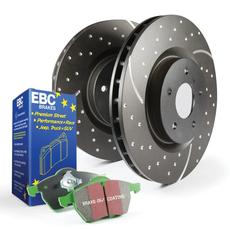 Ebc S10 Street Brake Kit – Greenstuff Pads And Gd Slotted Rotors 1