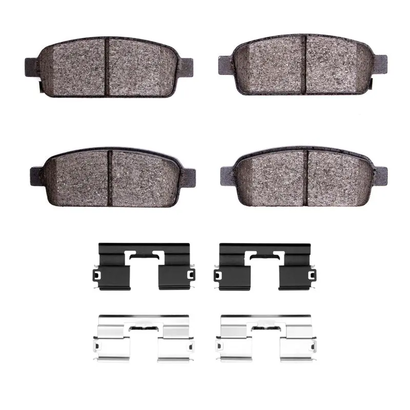R1 Semi-Metallic Rear Brake Pad & Hardware Kit For 2011–2019 Buick Cascada 1