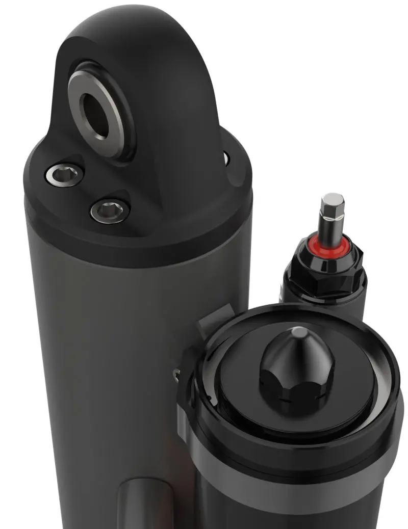 Fox Factory Race 3.5" External Bypass Shock – 16" Stroke, 1" Shaft, Left-Side Piggyback Design 1