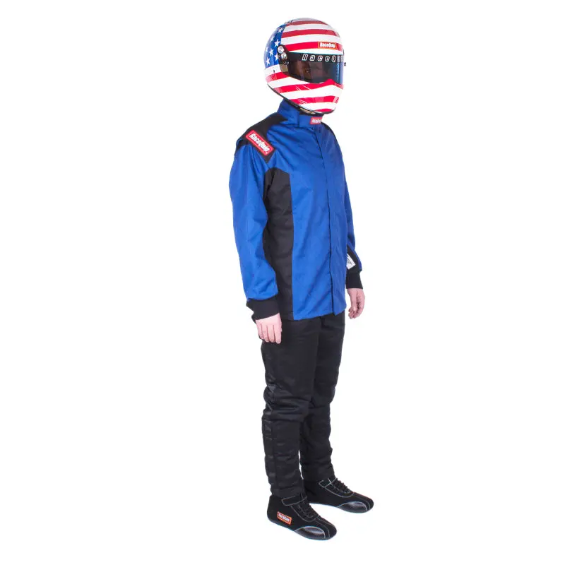 Racequip Blue Chevron-1 Racing Jacket – Size Large 1