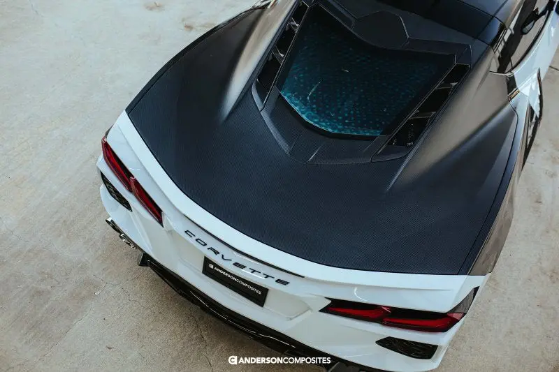Anderson Composites Dry Carbon Fiber Decklid For 2020–2021 Chevrolet Corvette C8 1