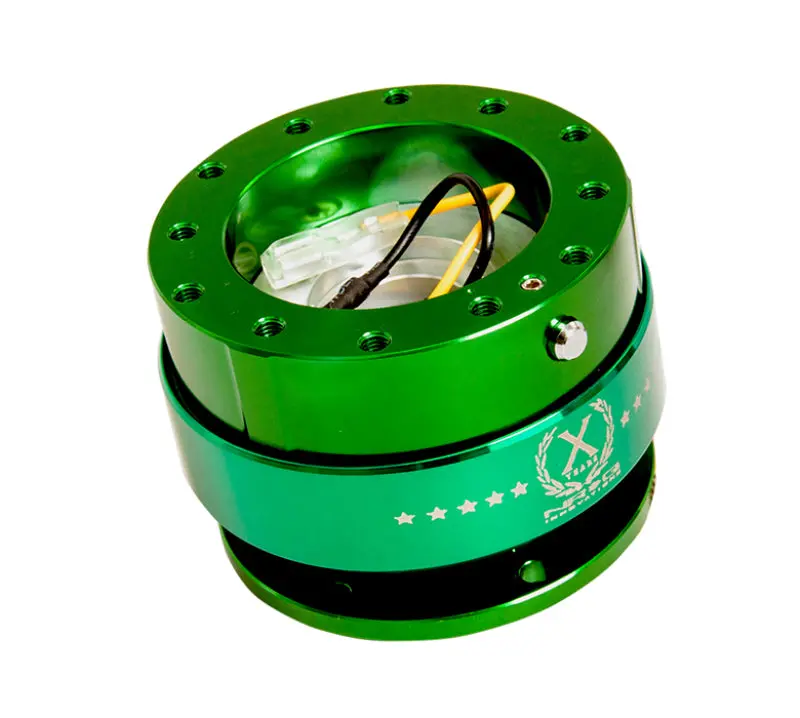 Nrg Quick Release Steering Hub – Gen 2.0, Green Body With Green Retaining Ring 1