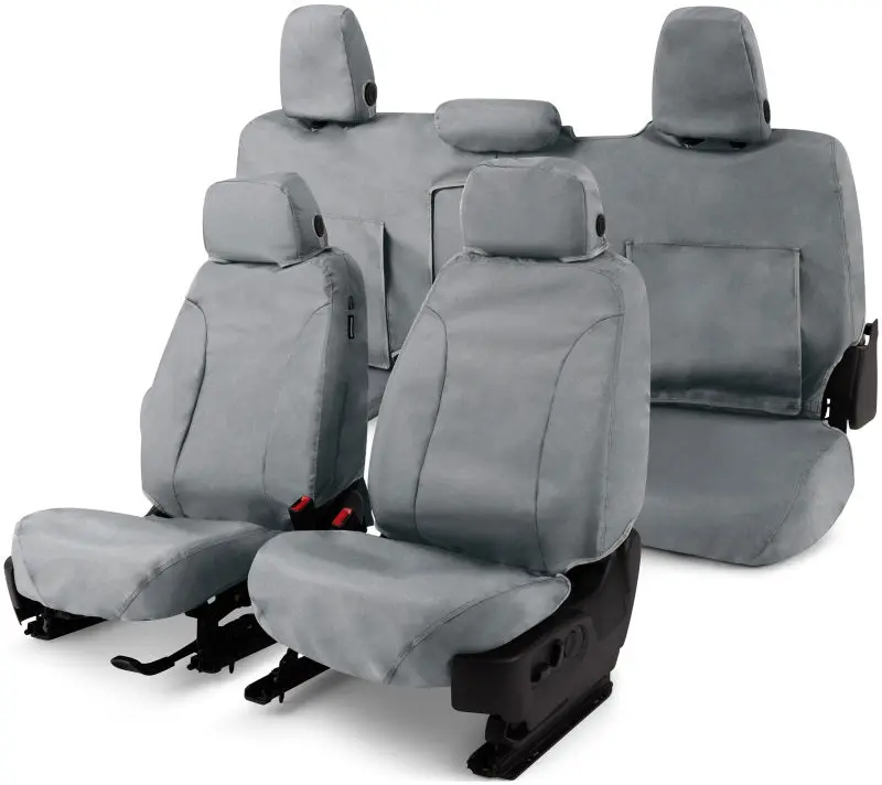 Covercraft Seatsaver Waterproof Polyester Front Row Seat Covers — Custom Fit, Grey 1
