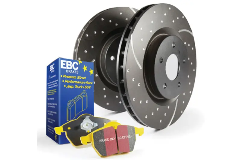 Ebc S5 Brake Upgrade Kit: Yellowstuff Pads + Gd Drilled Rotors 2