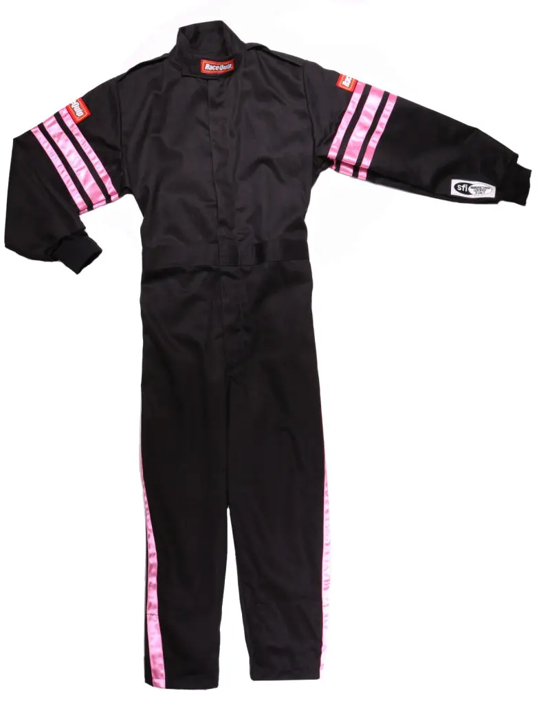 Racequip Sfi-1 Junior Racing Suit – Pink Trim, Size Kxxs 1