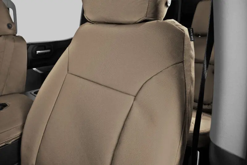 Covercraft Endura Precisionfit Front Row Seat Covers In Tan For 2021–2024 Ford F-150 1