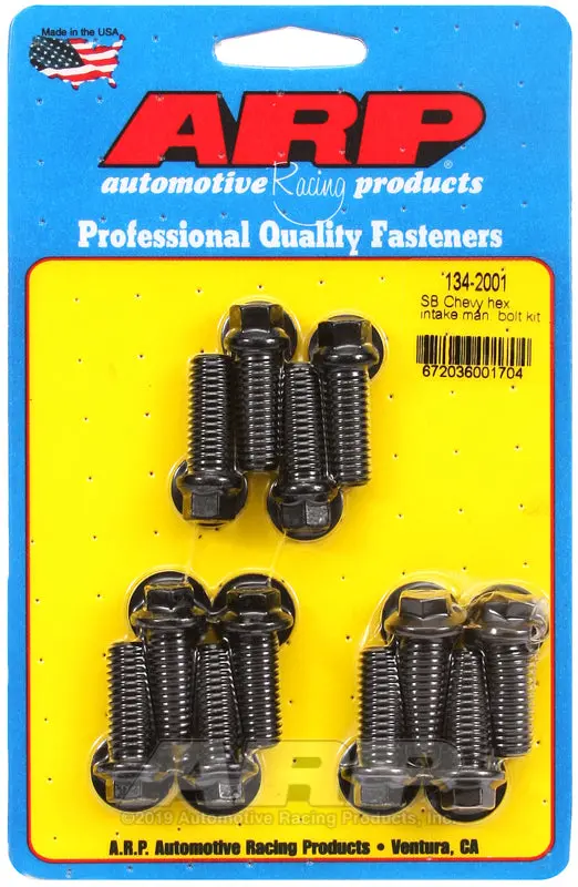 Arp Hex Head Intake Manifold Bolt Kit For Small-Block Chevrolet Engines 1