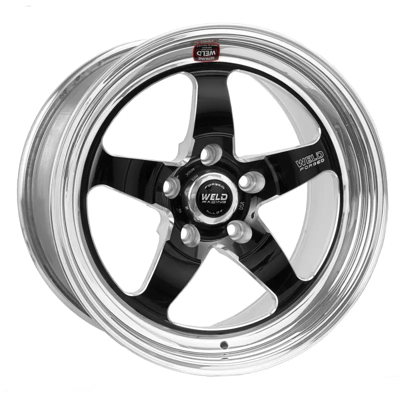 Weld S71 Black Racing Wheel – 17X7 Inches, 5X4.5 Bolt Pattern, 4.3-Inch Backspace, Medium Pad, Non-Beadlock 1