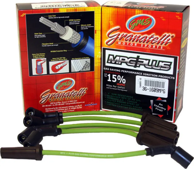 Granatelli Mpg Plus Ignition Wire Set For 1987–1988 Cadillac Eldorado V8 4.1L Engines 1