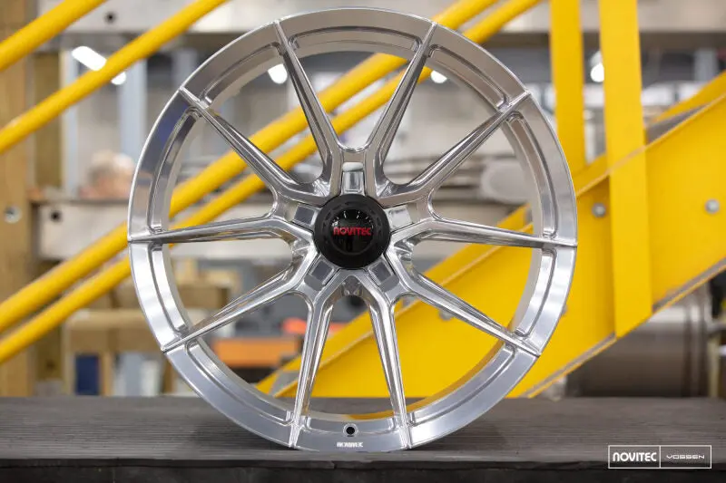 Vossen X Novitec Nf10 22X12In - 5X114.3 Bp - Et33 - Brushed Gloss Clear Ferrari 488 / F8 Rear Wheel 1