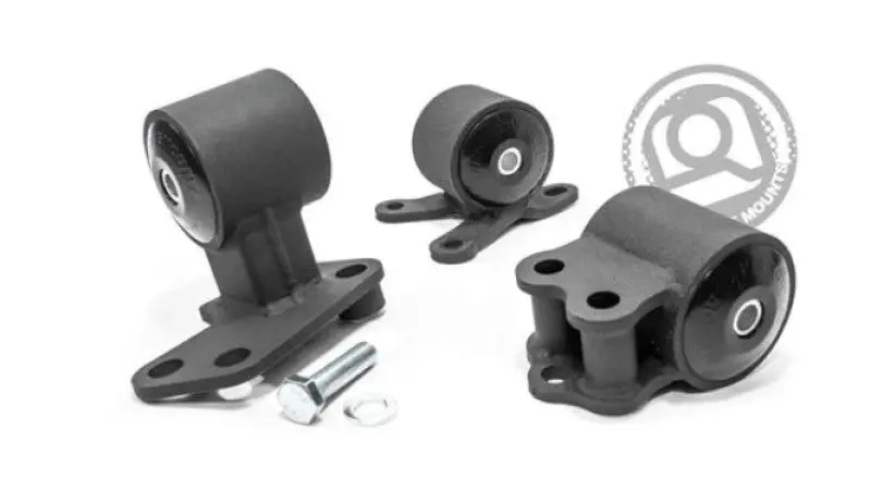 Innovative Black Steel Motor Mounts With 75A Bushings For 1992–1995 Honda Civic (B/D-Series, Auto-To-Manual Conversion) 1