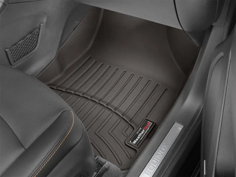 Weathertech Front Floorliners For 2021+ Bmw M440I – Cocoa Color Trim 1