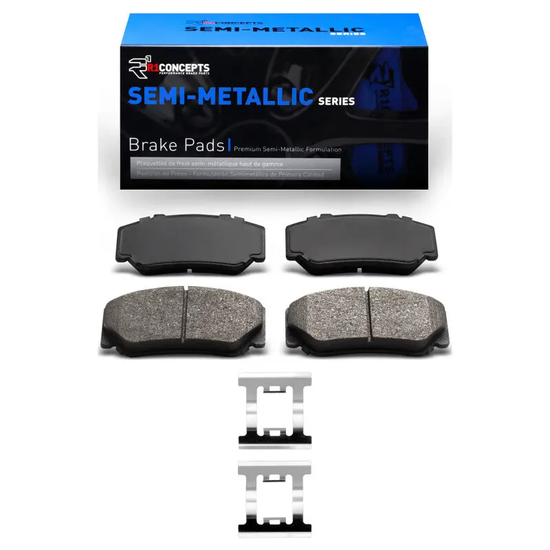 R1 Semi-Metallic Front Brake Pad & Hardware Kit – Designed For 1982–1987 Volvo 780 1