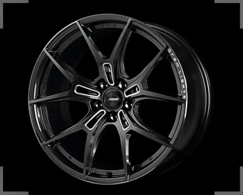 Gram Lights 57Fxz 20X10.5 +20 5-114.3 Super Dark Gunmetal & Machining Rim Edge Dc Wheel 1