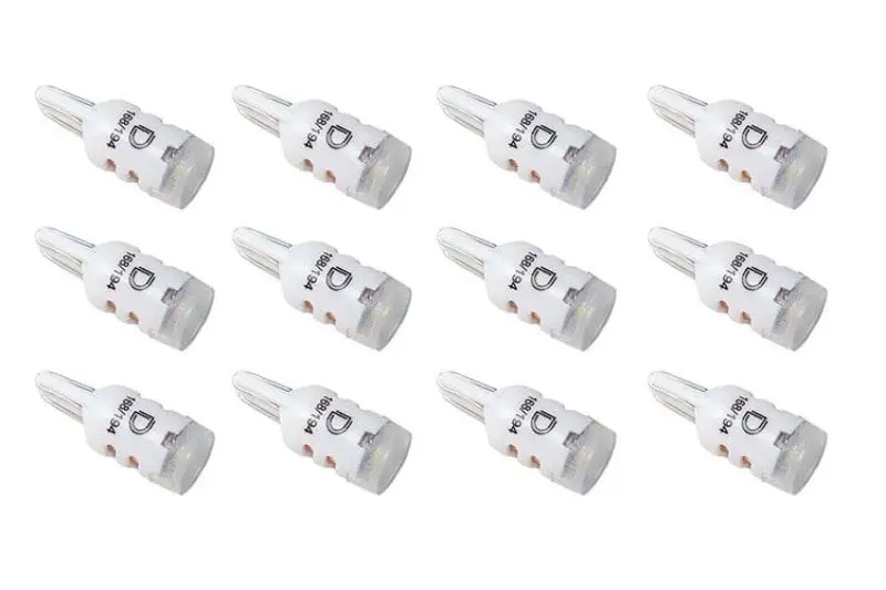 Diode Dynamics Hp5 Warm White 194 Led Bulbs – 12-Pack, High-Output Interior/Exterior Lighting 1
